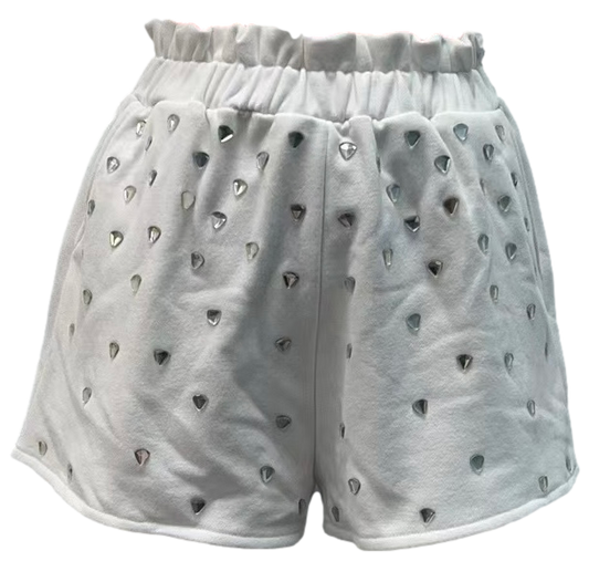 White Diamond Shorts - Adult