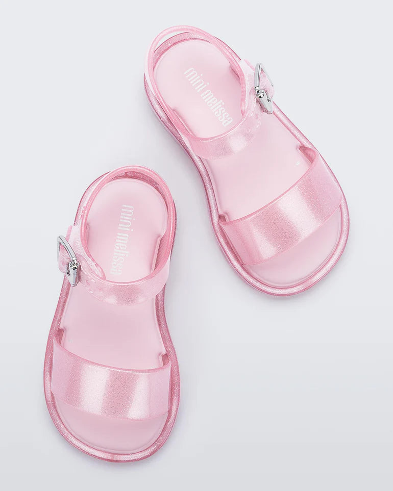 Mini Melissa Mini Melissa Mar Baby Sandals- Pink Glitter