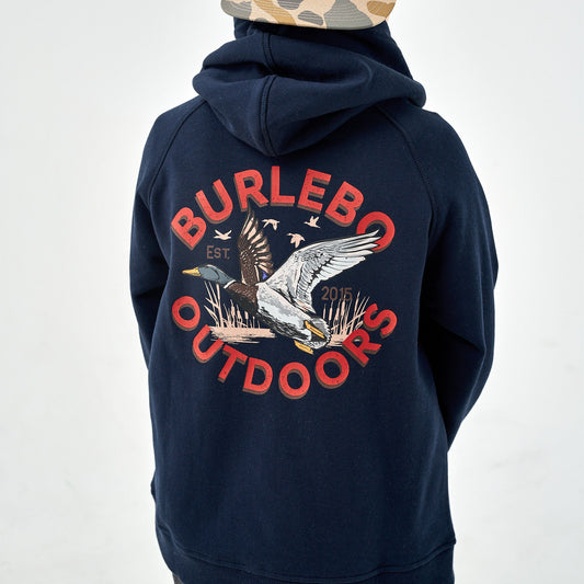Old School Duck Hunt Fleece Hoodie