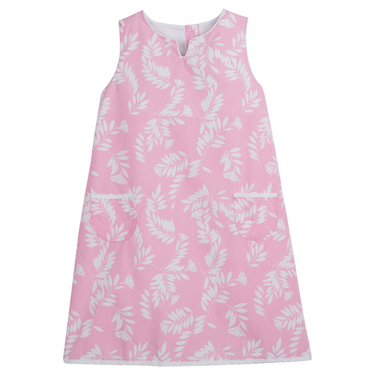 Little English Pocket Shift Dress- Pink Havana