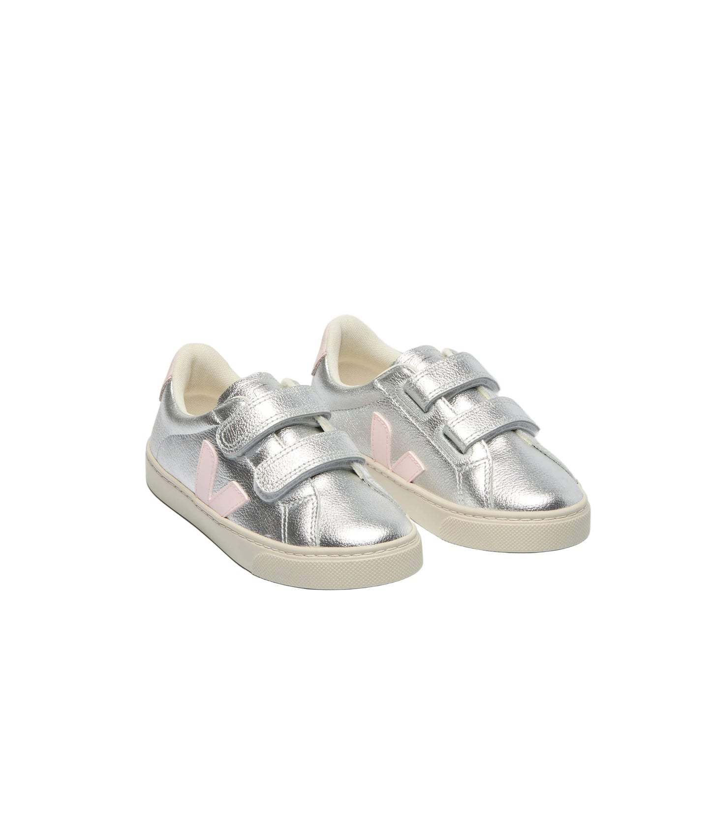 Esplar Leather Sneakers- Silver Lassi