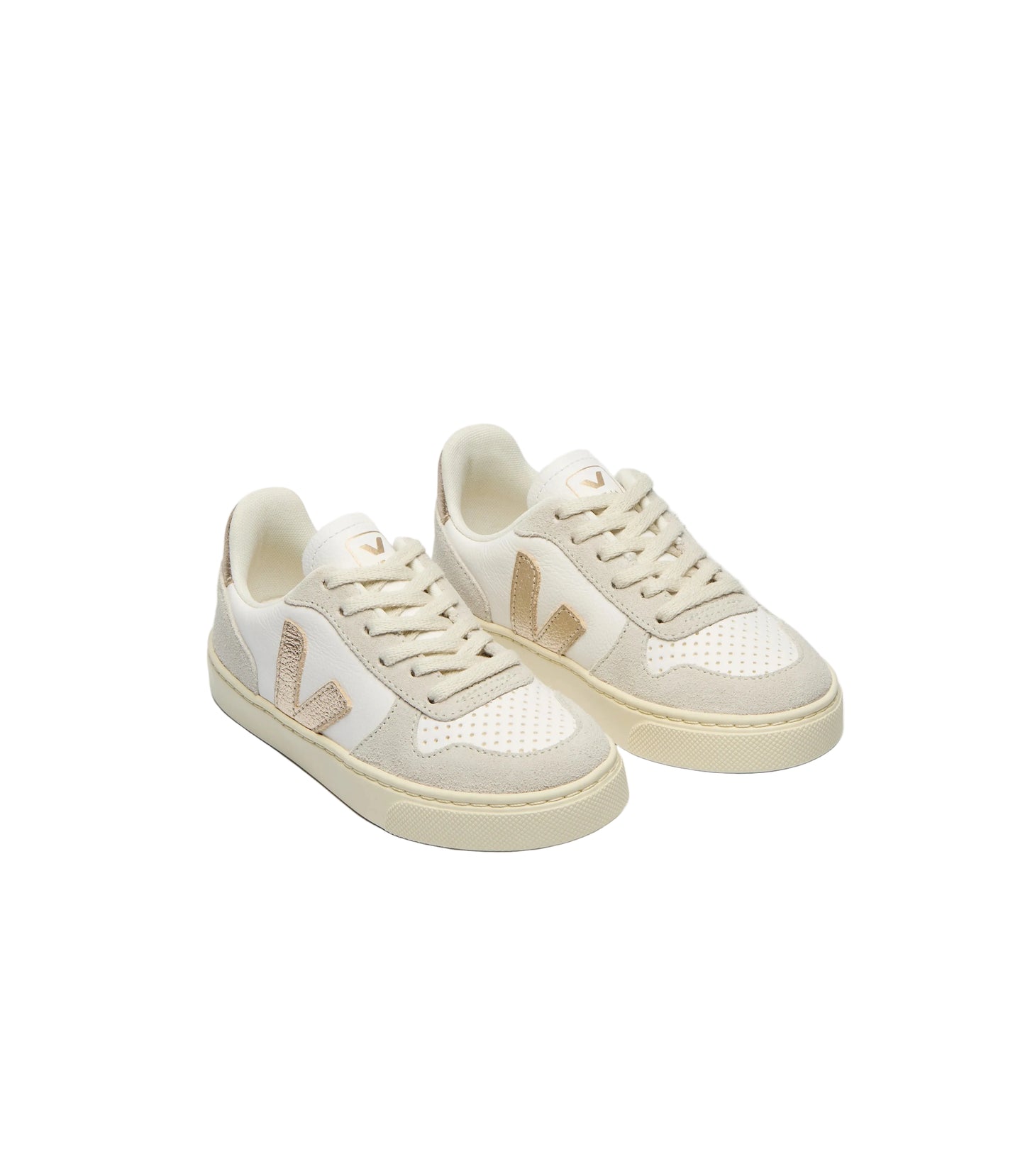 V-10 Laces Leather Extra White Platine Natural