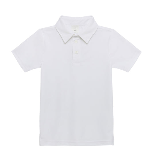 Courtside Kids White Polo Shirt