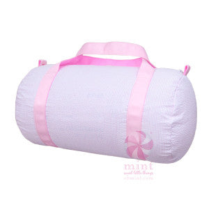 pink seersucker duffel mint