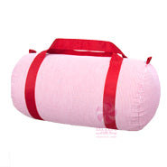 red seersucker duffel oh mint monogram