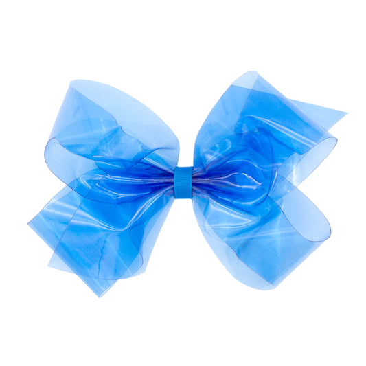 Wee Ones Medium Splash Splash Vinyl Swim Bow - Agean Blue