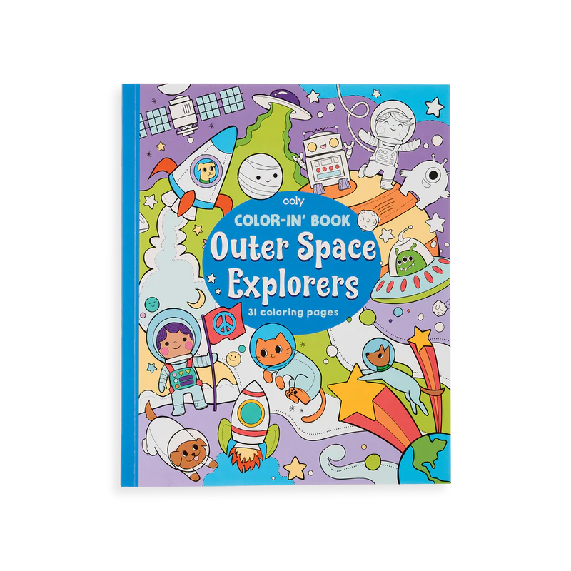 Color-in' Book: Outer Space Explorers