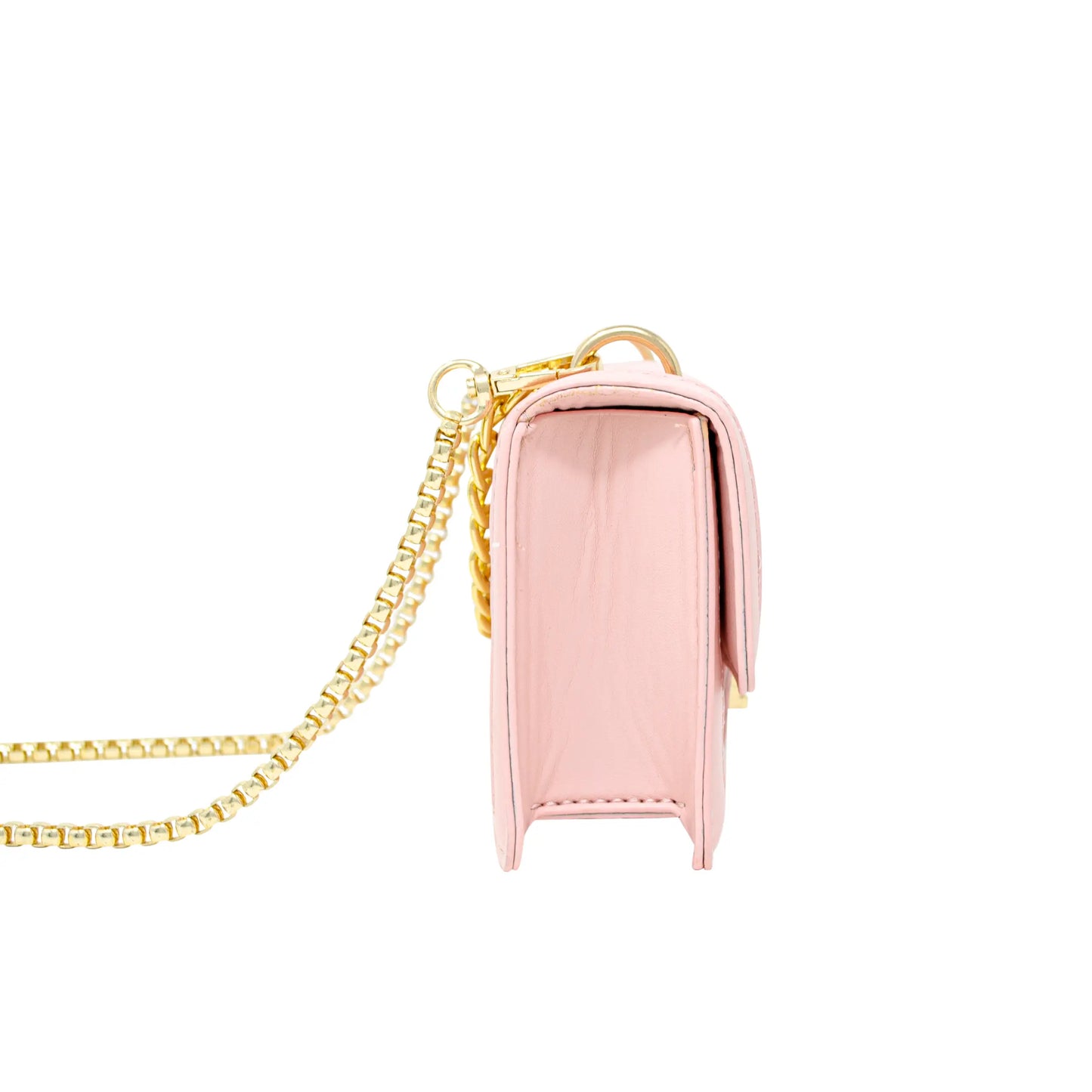 Classic Quilted Large Flap Handbag - Pink