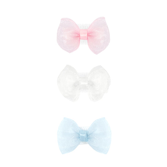 Tiny Organza Bows 3 Pack