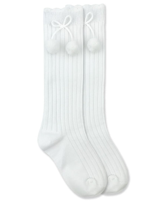 Jefferies Socks Pom Pom Knee Highs