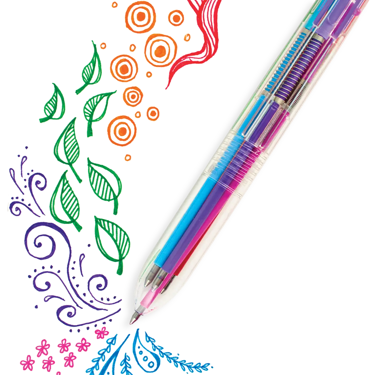 Six Click Colored Gel Pen