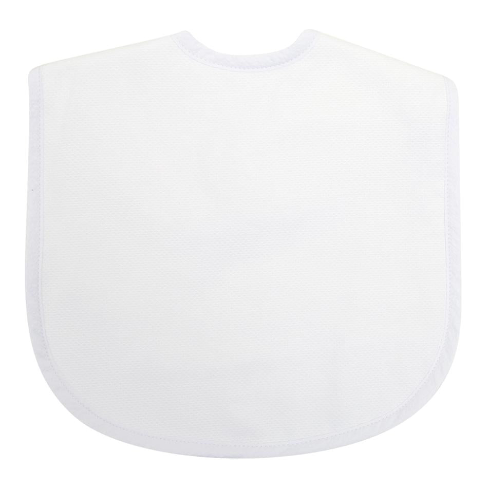 Three Marthas White Large Baby Bib