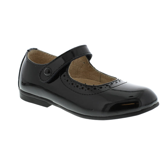 Black Patent Mary Jane Footmates