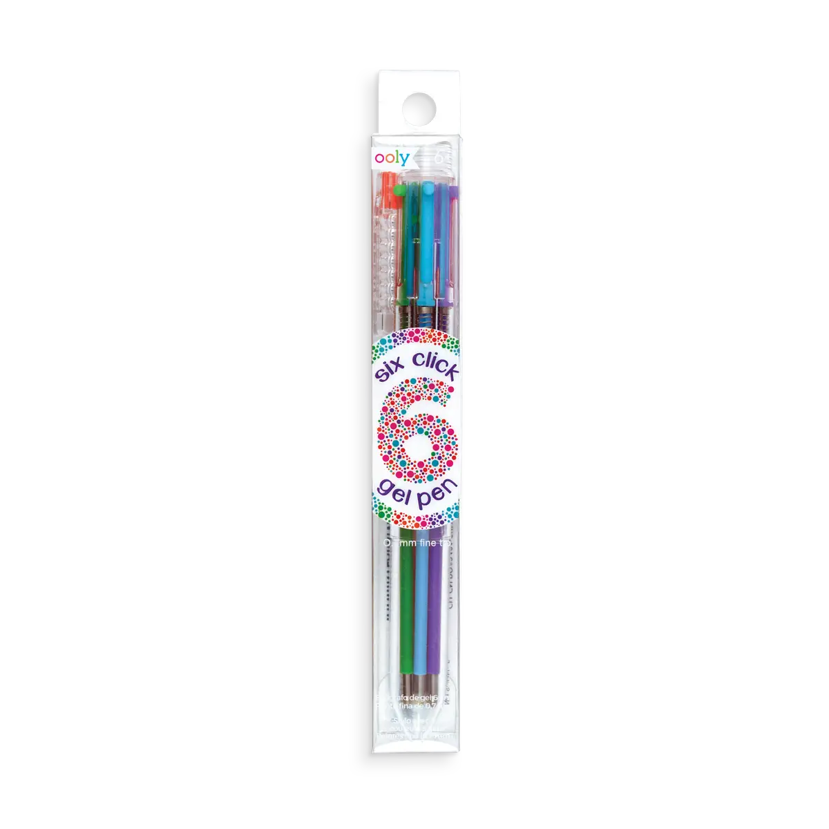 Six Click Colored Gel Pen