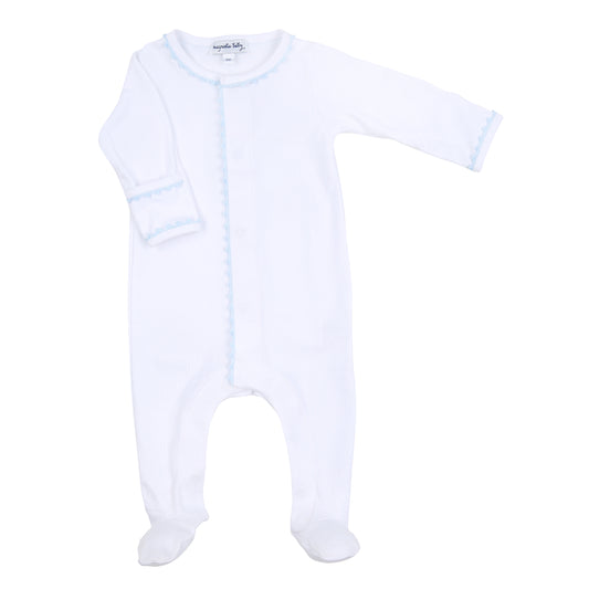Magnolia Baby Baby Joy Embroidered Footie - Blue
