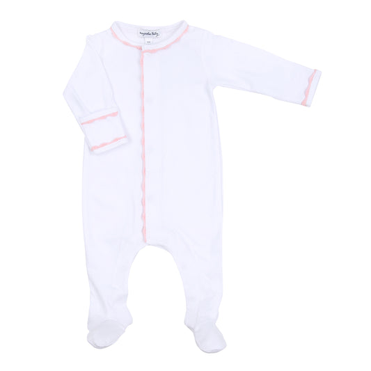 Magnolia Baby Baby Joy Embroidered Footie - Pink