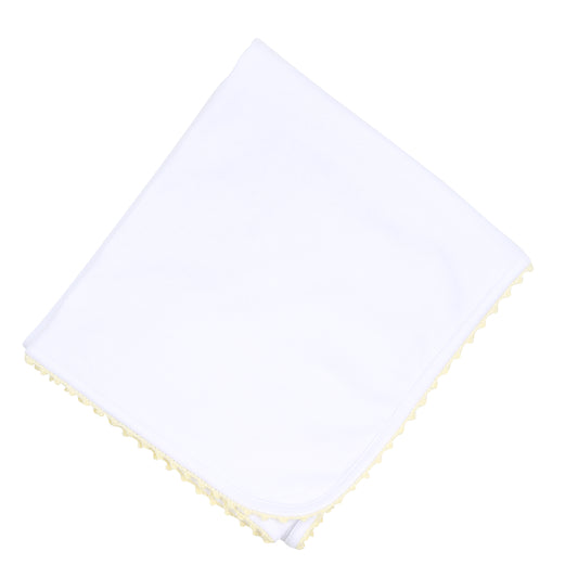 Magnolia Baby Baby Joy Embroidered Receiving Blanket - Yellow