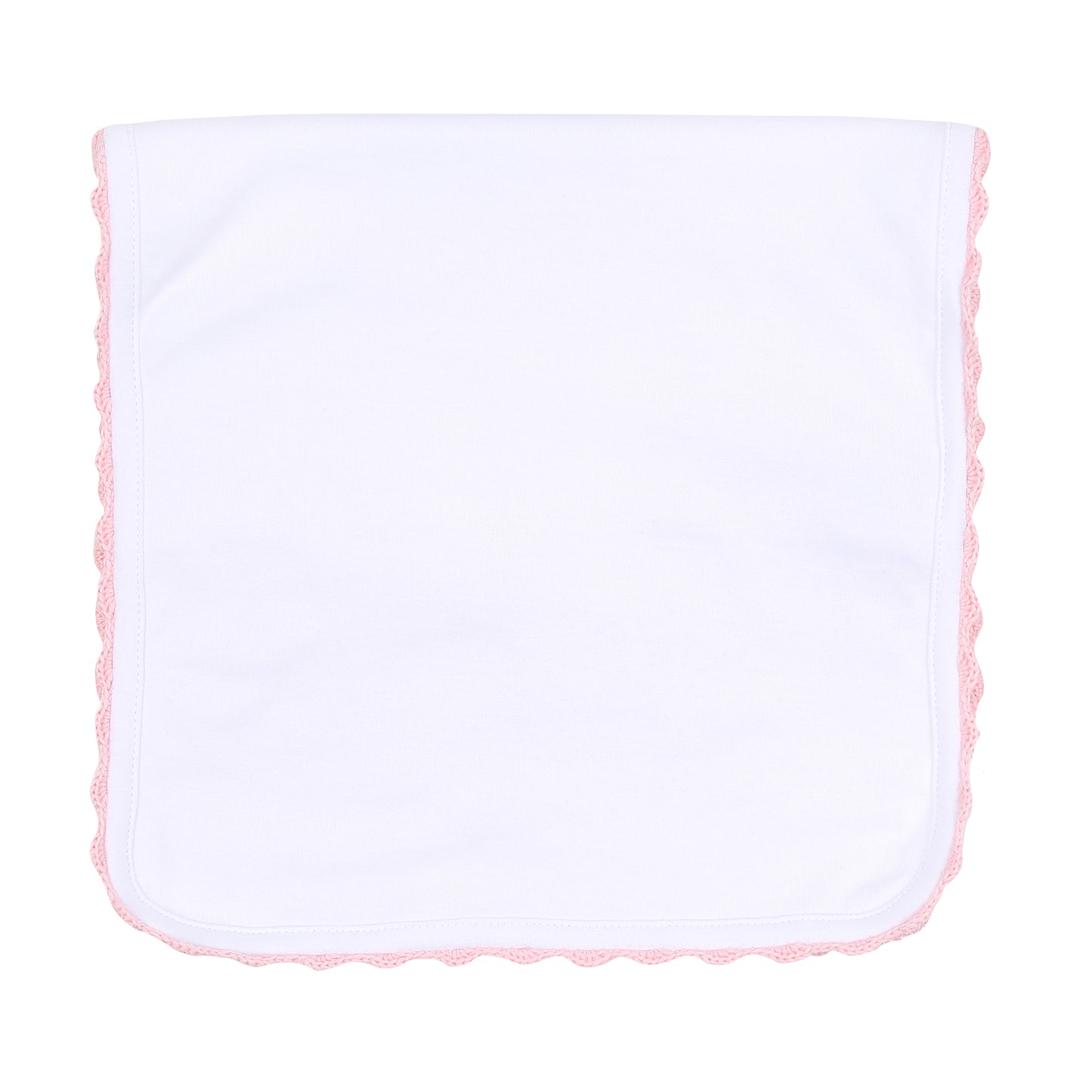 Baby Joy Embroidered Burp Cloth - Pink