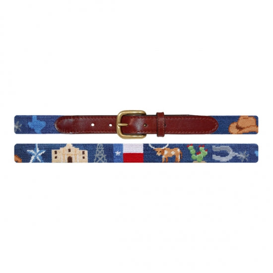 Smathers and Branson Texas Life Needlepoint Children's Belt