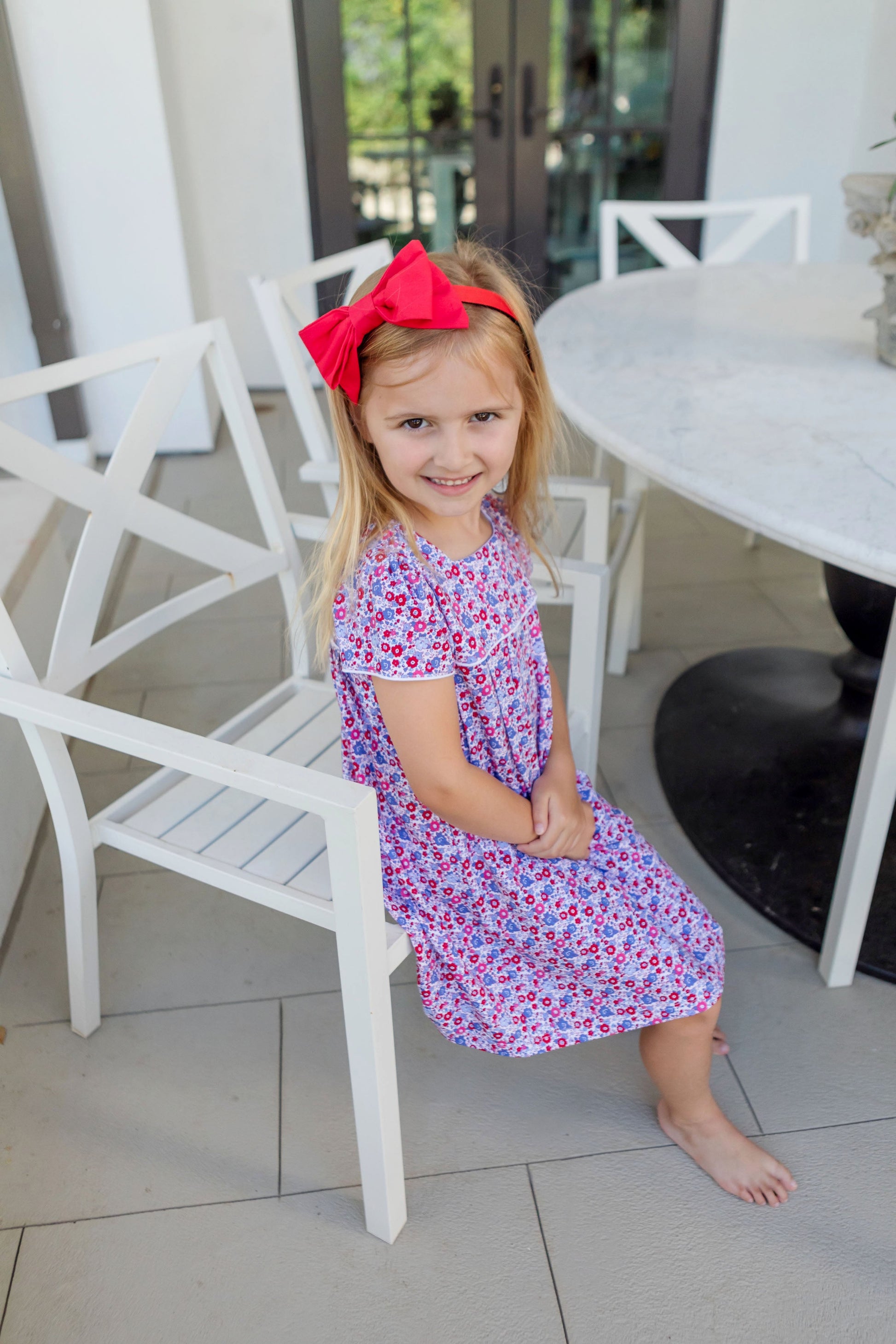 Lila and Hayes Lizzy Girls' Woven Pima Cotton Dress - Freedom Floral