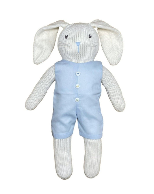 Zubels Knit Bunny in Blue Jon Jon