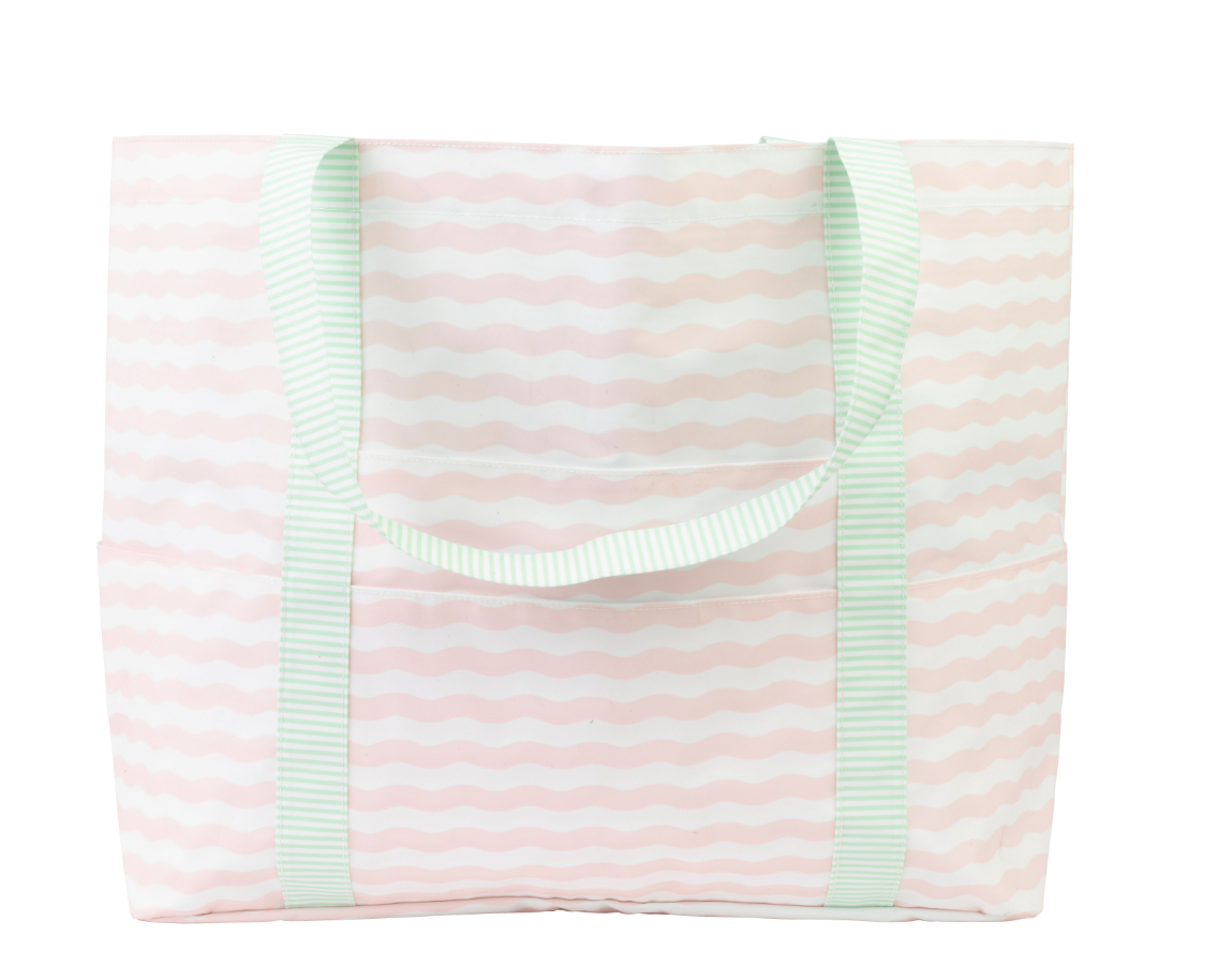 Apple Of My Isla The Summer Bag- Pink and Green