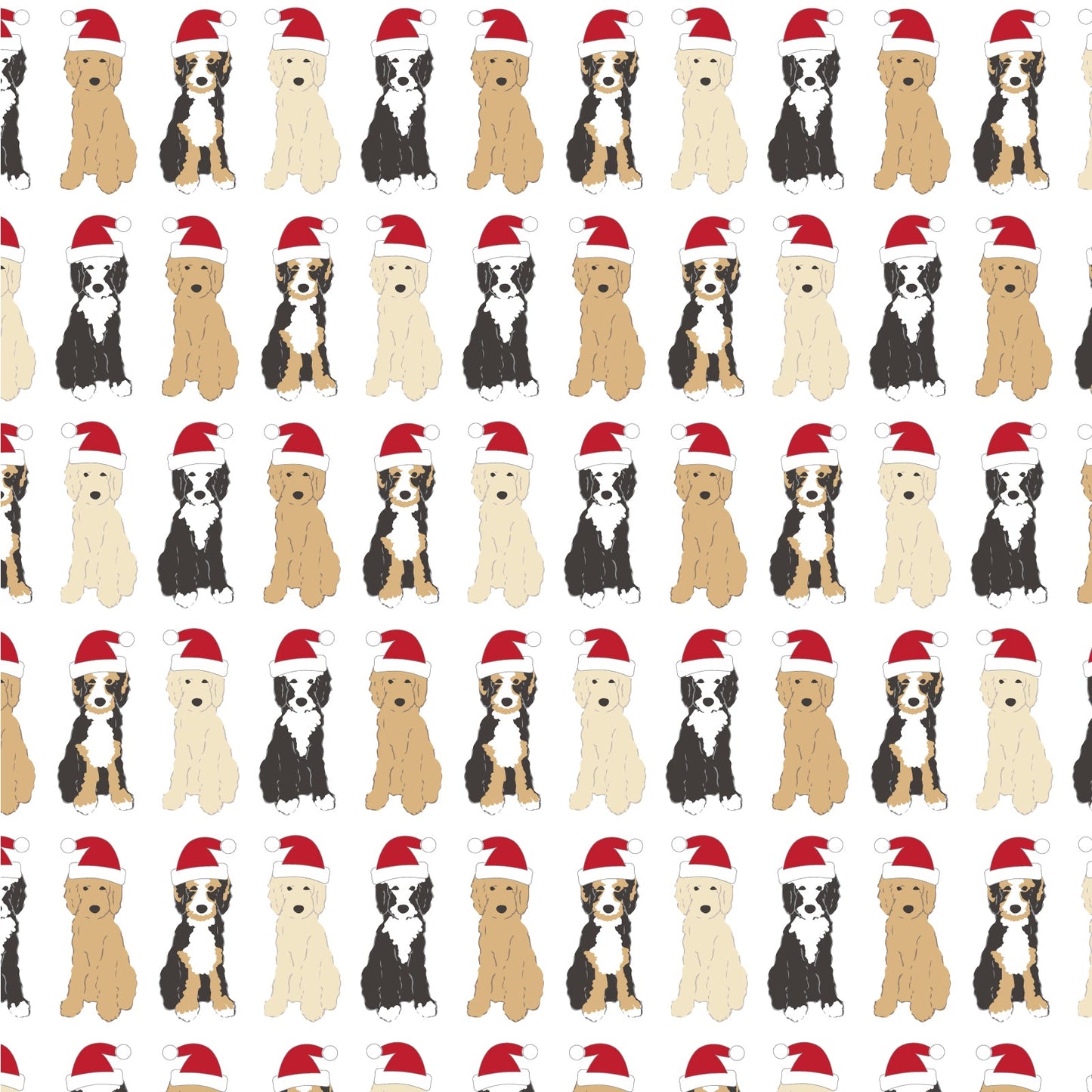 Lila and Hayes Parker Pima Cotton Zipper Pajama - Christmas Pups