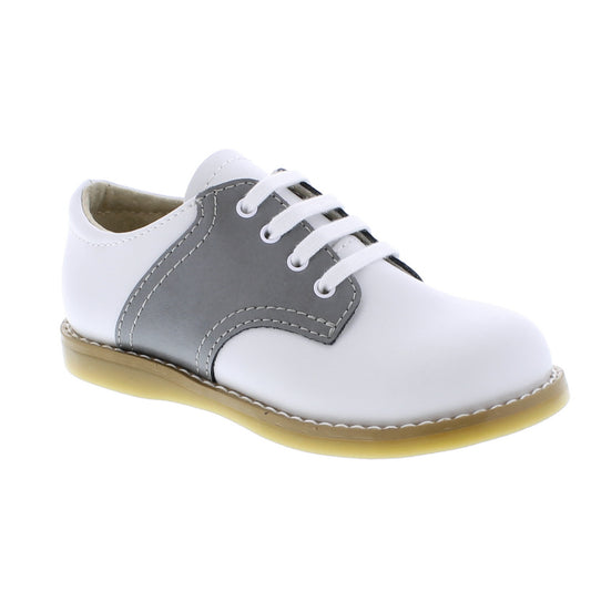 Bardorf Footmates Cheer Saddle Oxford Gray Childrens Shoe Dallas