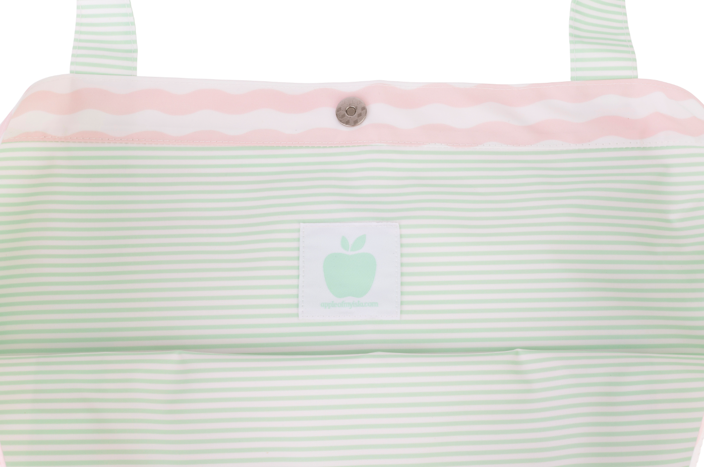 Apple Of My Isla The Summer Bag- Pink and Green