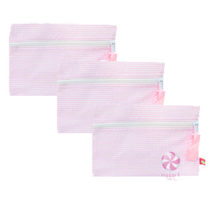 Pink Seersucker Cosmo Bag Mint Sweet Little Things Jojo Mommy Dallas