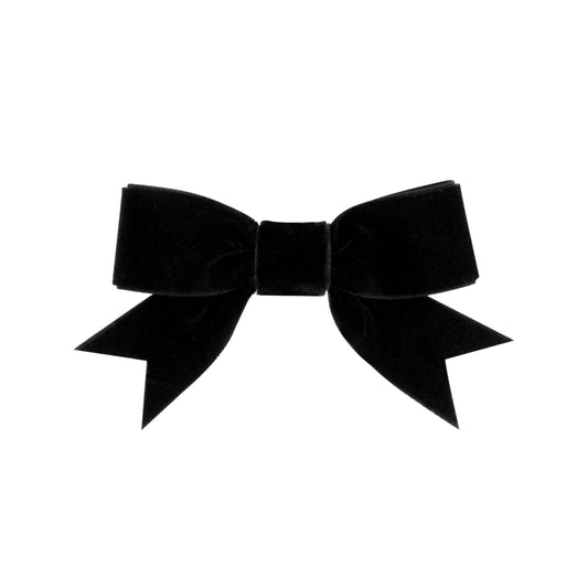 Mini Velvet Bowtie - Black