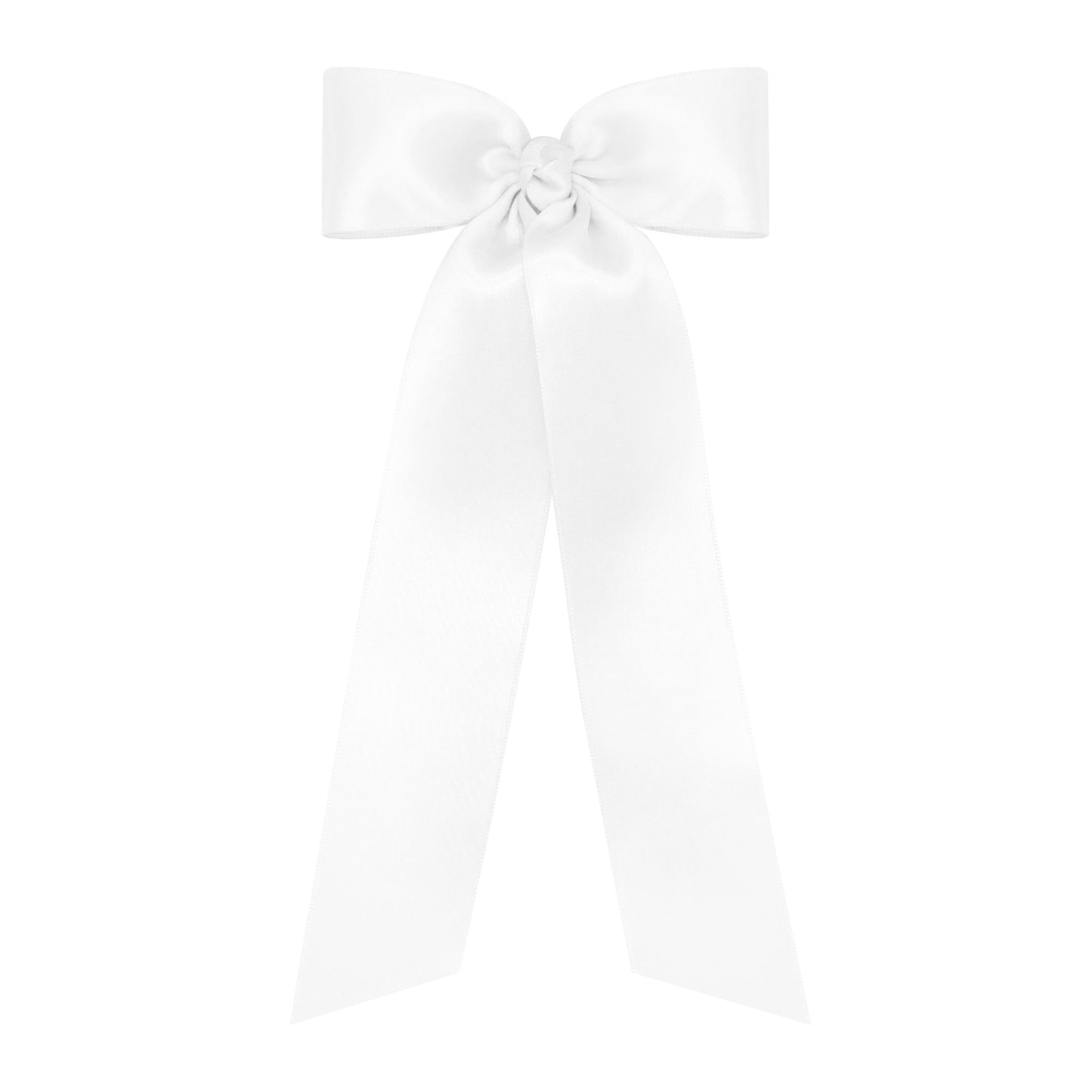 Medium French Satin Long Tail Hair Bow