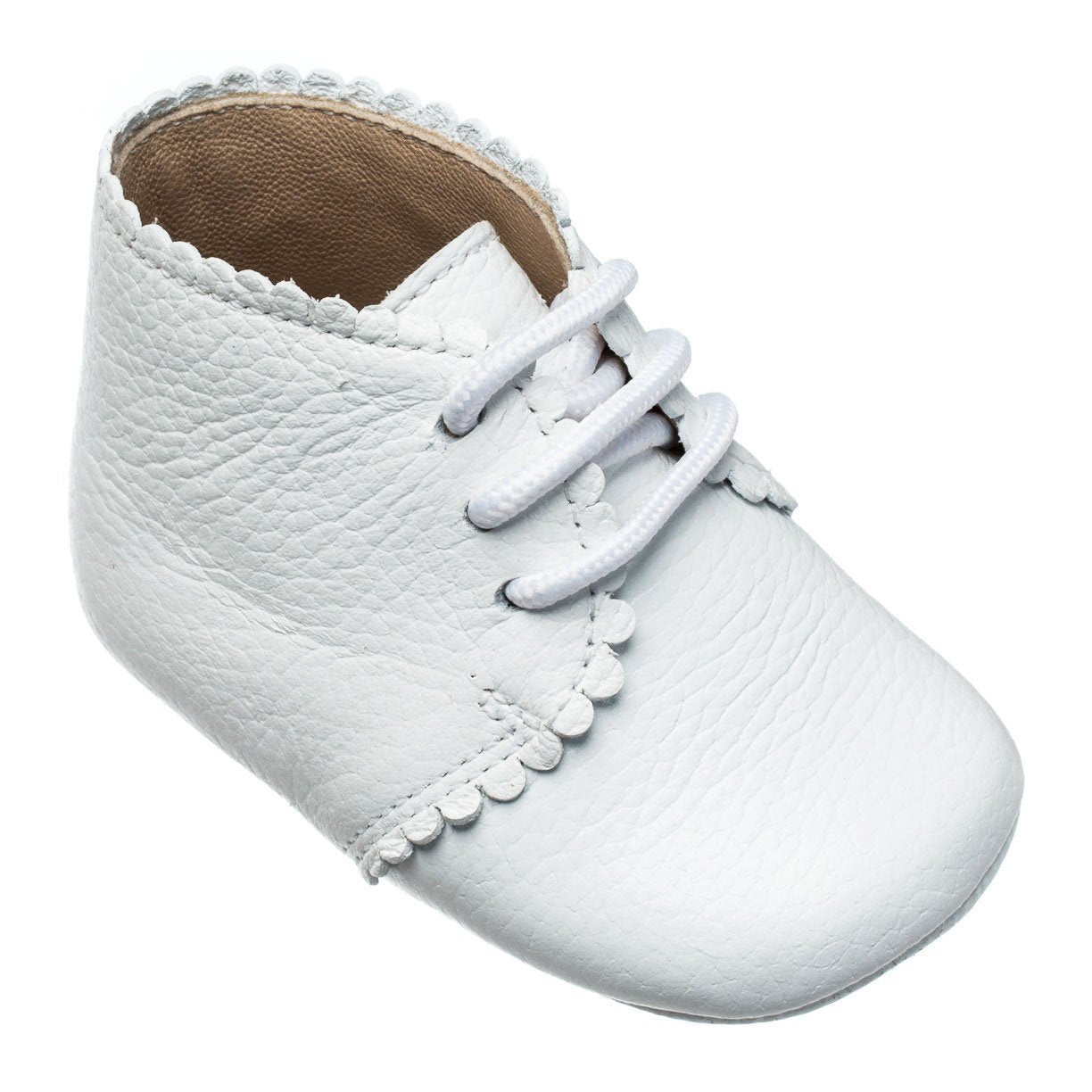 White Leather Baby Bootie Elephantito