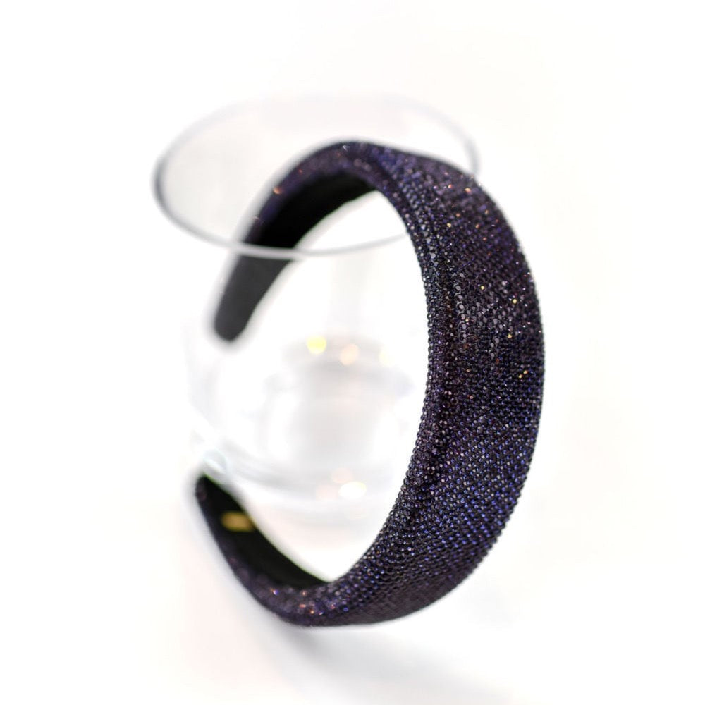 Navy Crystal Headband Bari Lynn