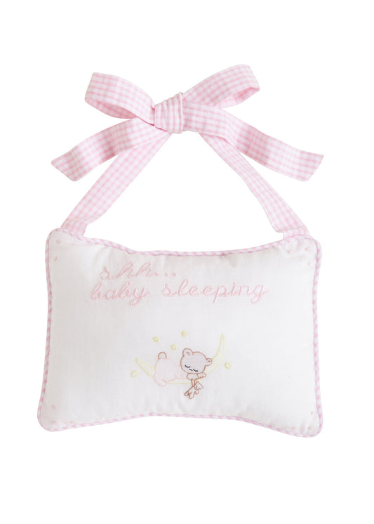 Little English Baby Sleeping Door Pillow
