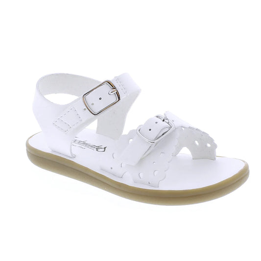Footmates Eco-Ariel Children's Sandal - White Vegan Leather