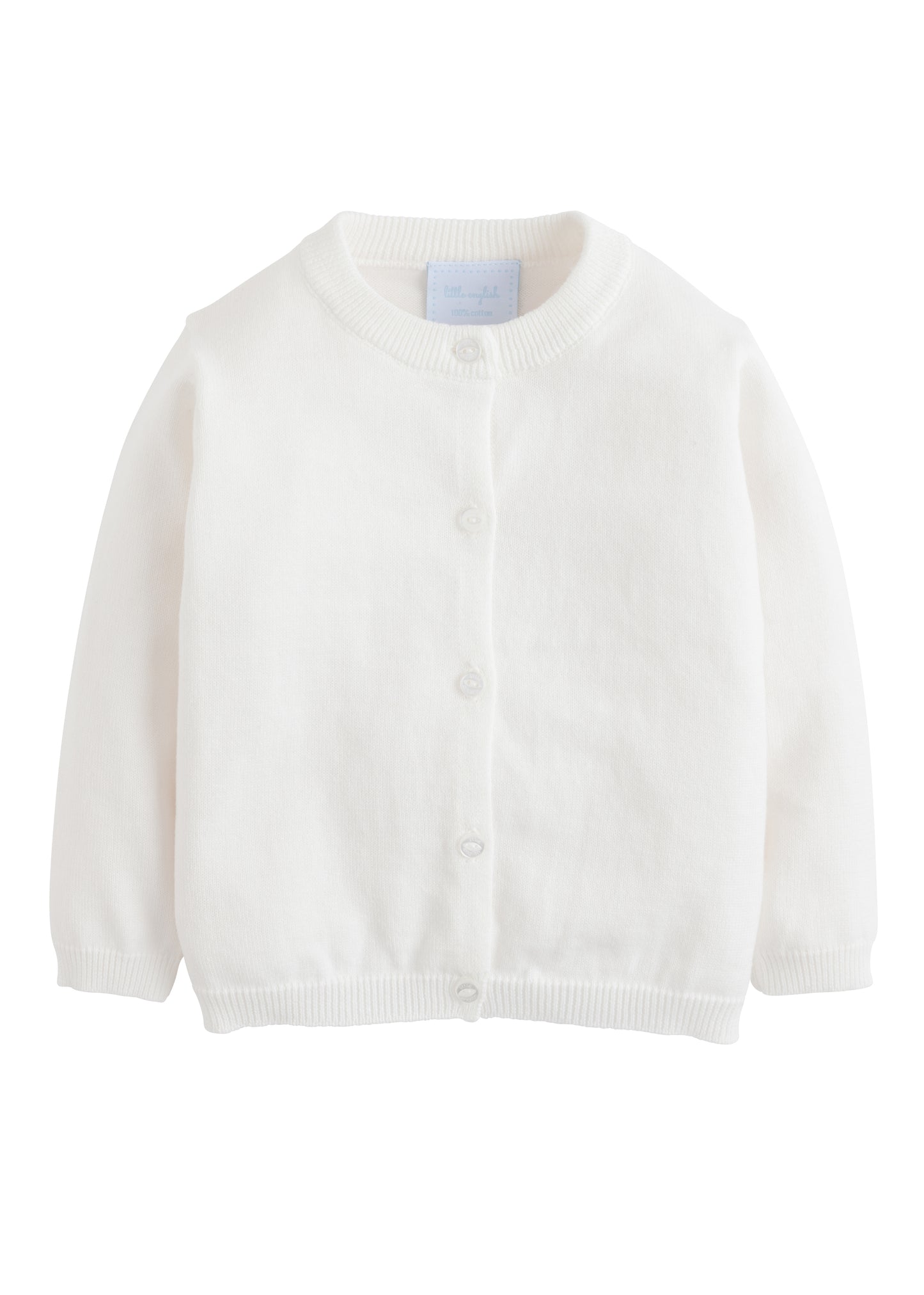 Little English Children's Clothing Essential Cardigan - White