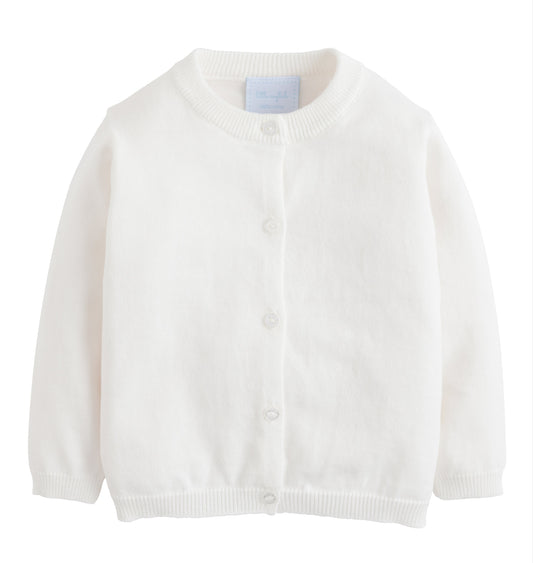 Little English Children's Clothing Essential Cardigan - White