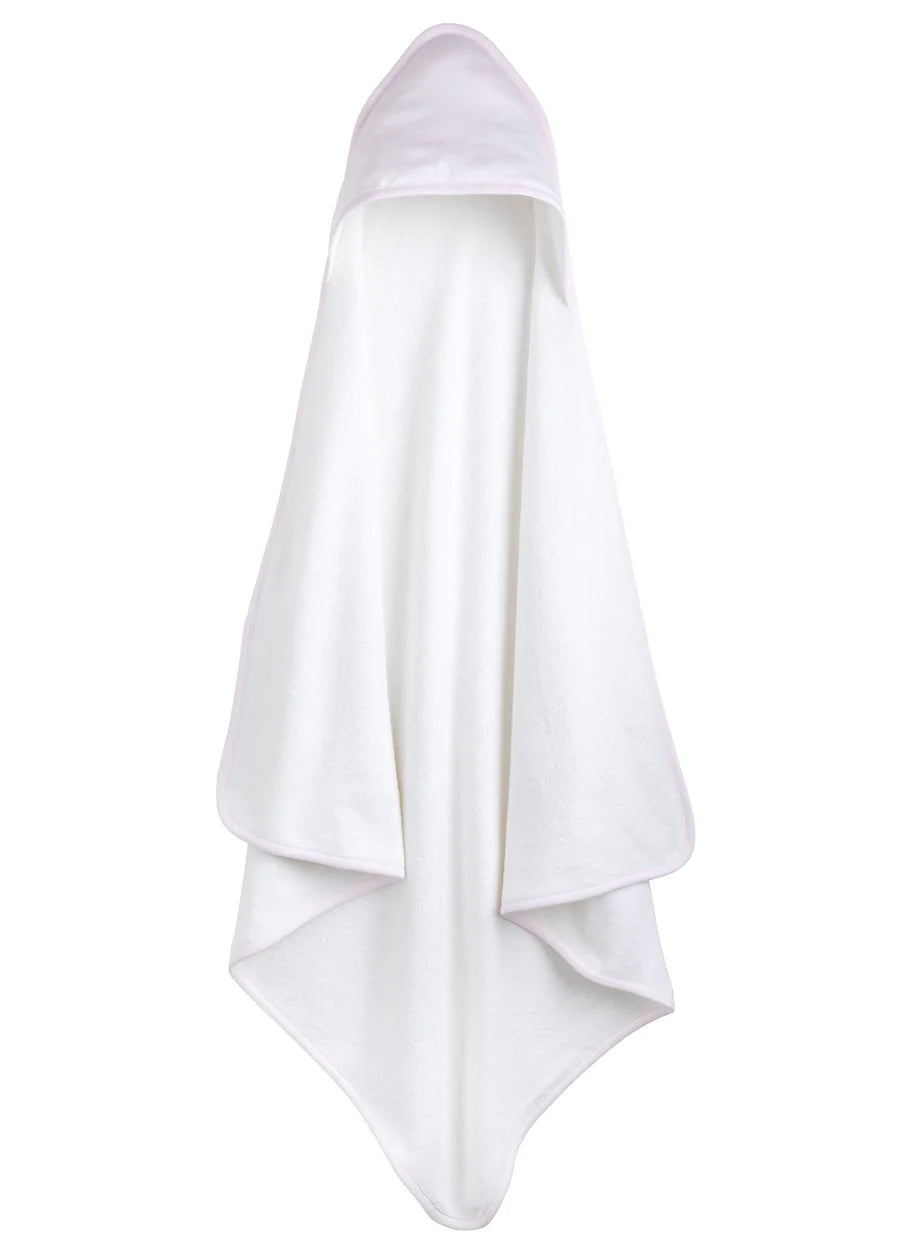 Little English Hooded Towel - Pink Stripe