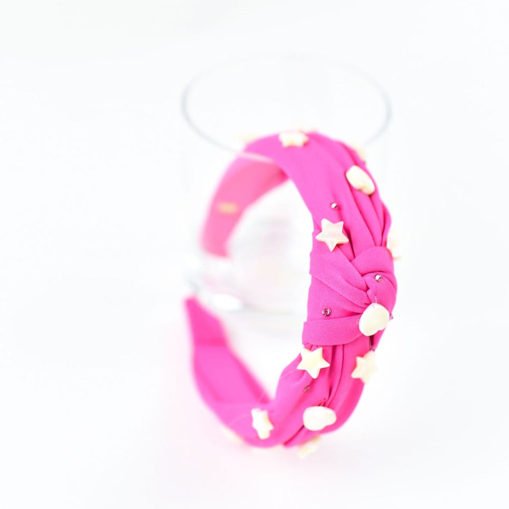 Bari Lynn Hot Pink Knot Headband