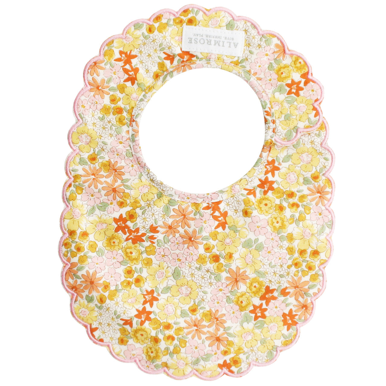 Alimrose Scallop Bib - Sweet Marigold