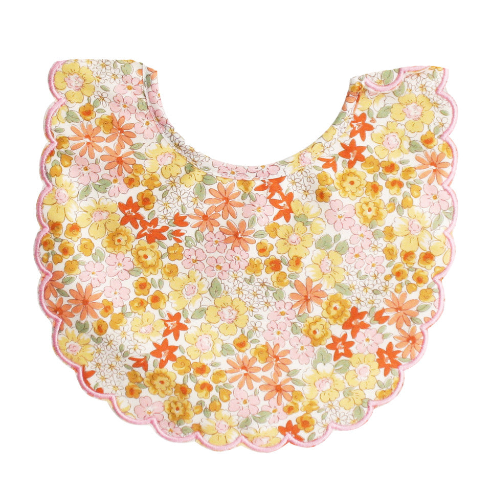 Alimrose Scallop Bib - Sweet Marigold