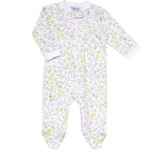 Berry Wildflowers Zipper Footie made by Nellapima.