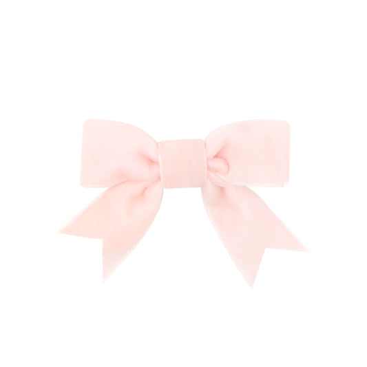 Wee Ones Light Pink Velvet Hair Bow