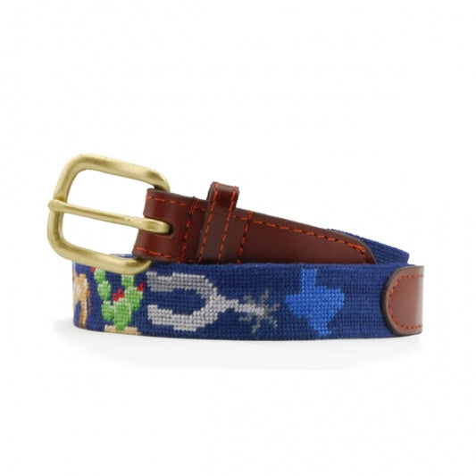Smathers and Branson Texas Life Needlepoint Children's Belt