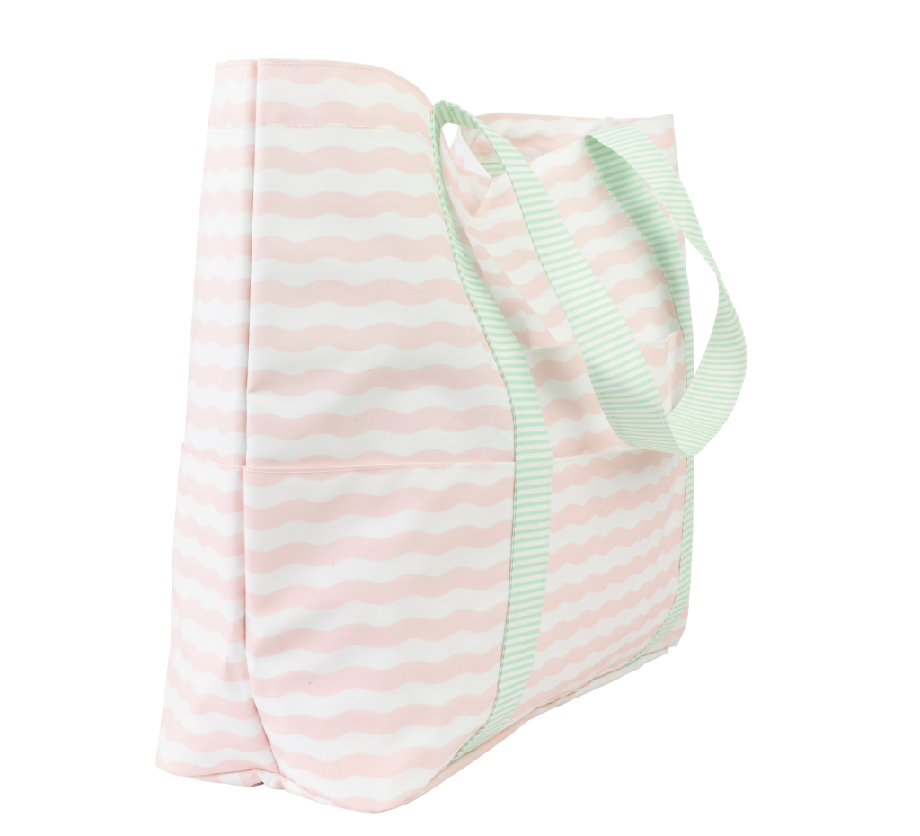 Apple Of My Isla The Summer Bag- Pink and Green