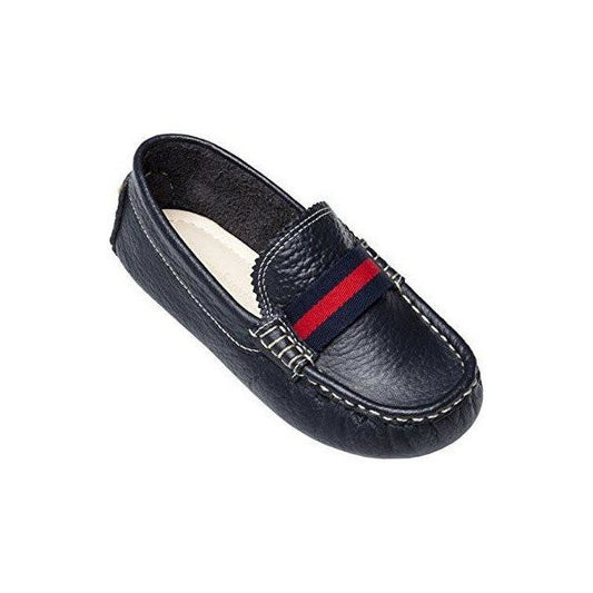 Elephantito Boys Leather Navy Club Loafer