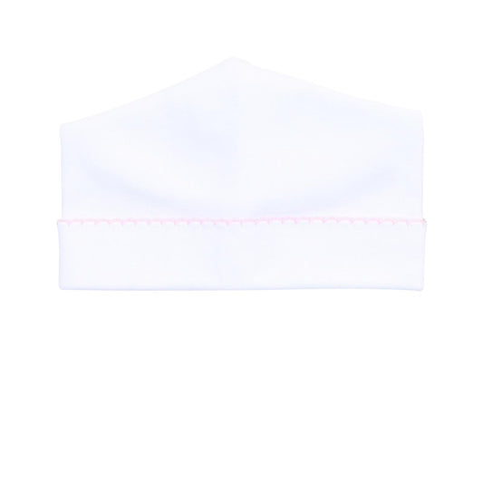 Magnolia Baby Essentials Hat - White with Pink