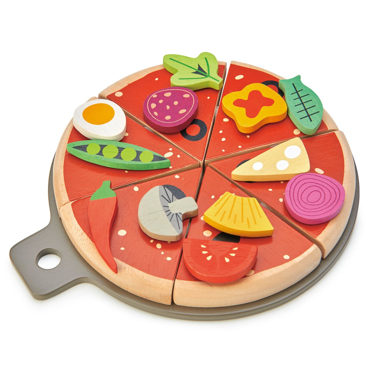 Wooden store pizza toy