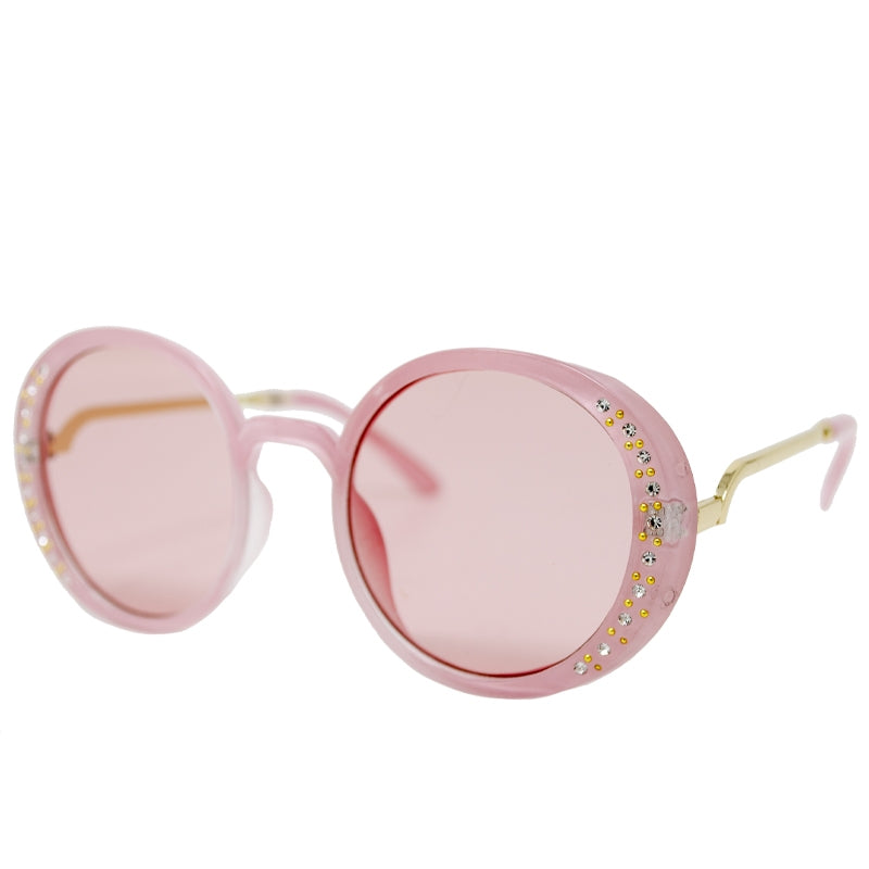 Pink crystal hot sale sunglasses